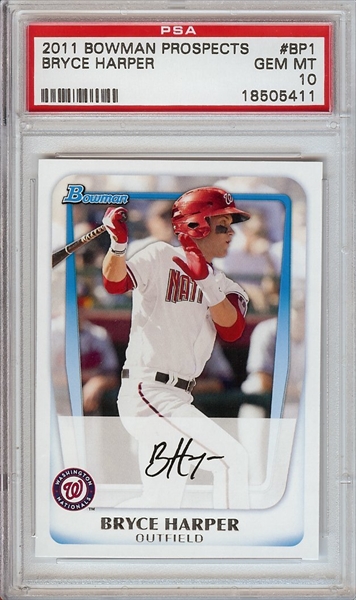 PSA Set Registry Showcase: Bryce Harper rookie cards